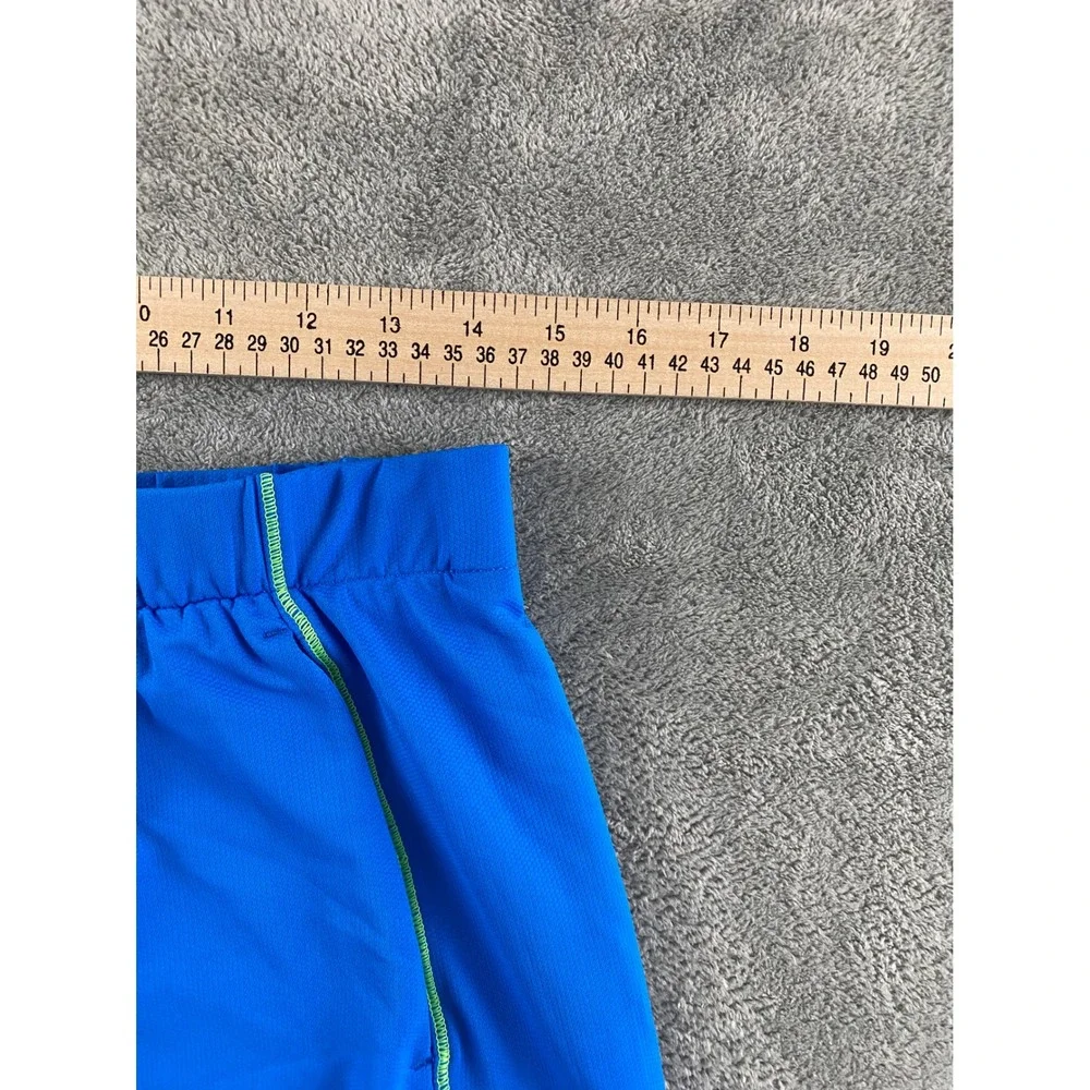 Nike Golf Fit Dry Skirt Womens Medium Blue Lime Green Stitching Pockets Athletic